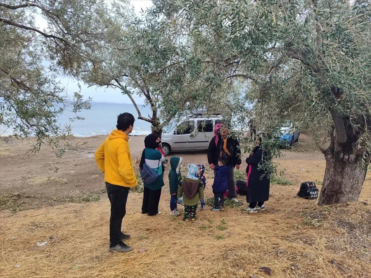 Ayvacık’ta 16 Düzensiz Göçmen Yakalandı